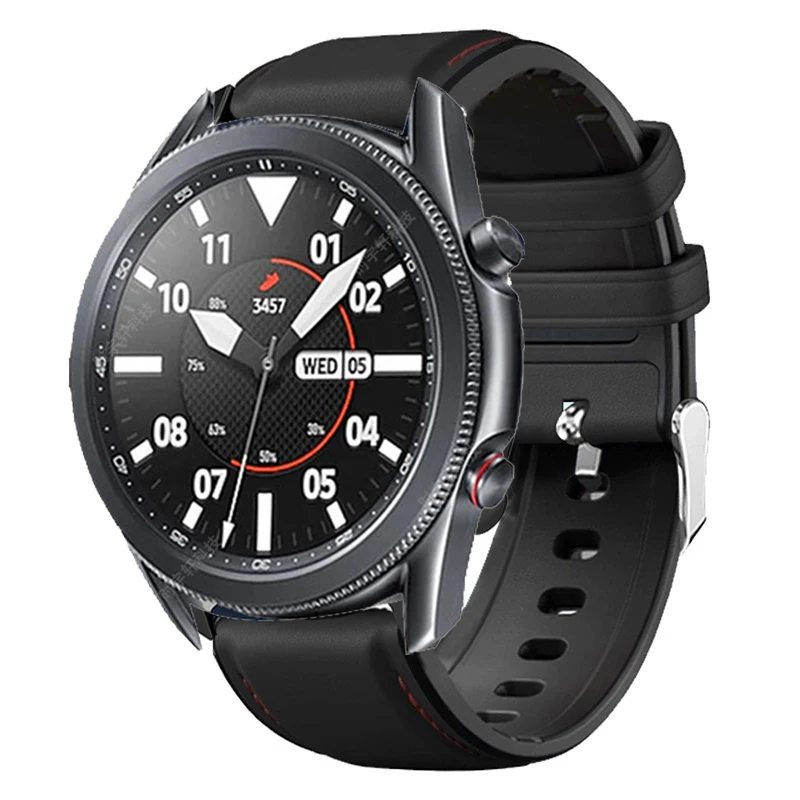 20mm 22mm Wrist Band For Ticwatch Pro 3 Ultra GPS Strap For Ticwatch Pro X GTX E2 S2 E3 2 E GTH Silicone Leather Bracelet Belt