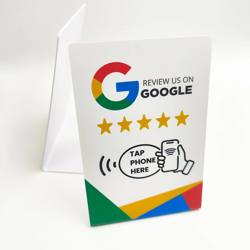 

1Pcs NFC Stand 13.56Mhz Programmable Intended for Google Review Card NFC Stand Table NTAG216 888Bytes PVC Material Durable