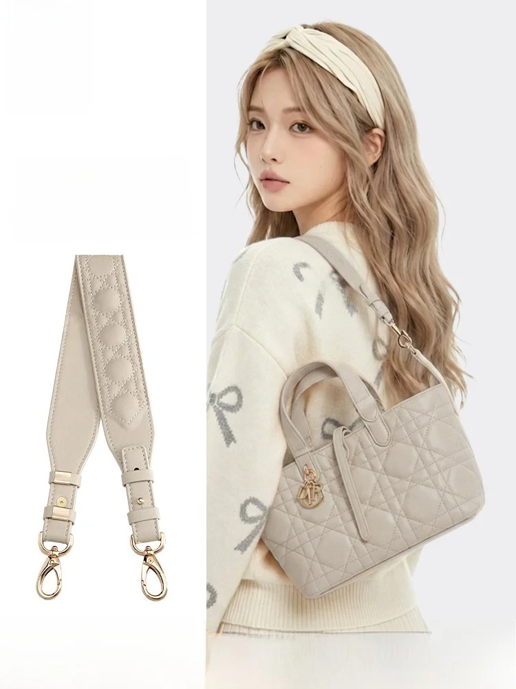  Inspired Totem Shoulder Strap  Grid Pattern Single Shoulder Bag Belt Accessories Removable Adult Women's Fashion