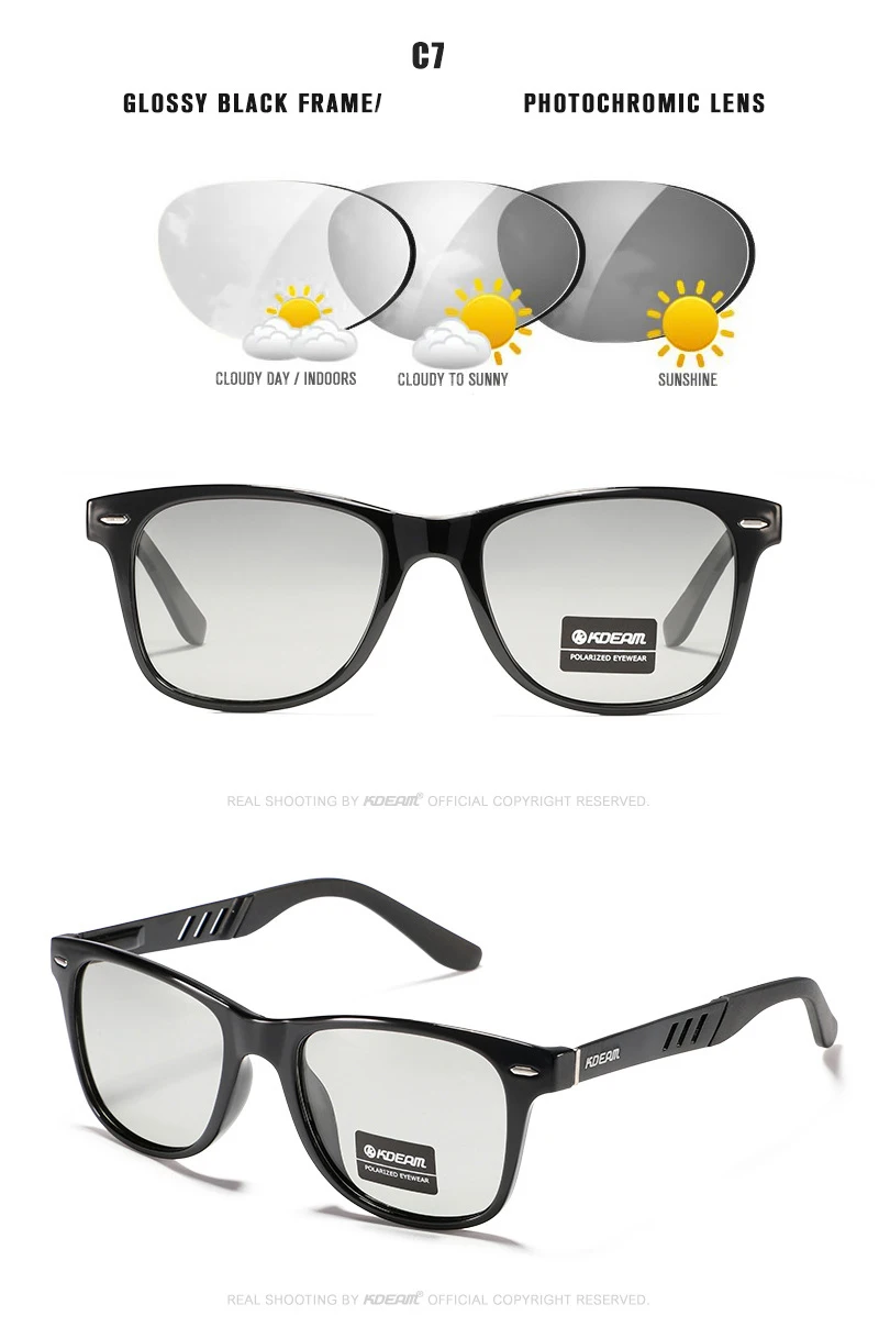 KDEAM Aluminium Magnesium Polarisierte Myopie Sonnenbrille Männer Frauen Fahren Brillen Outdoor Casual UV400 -0,50 bis -6,00 – Detail 15