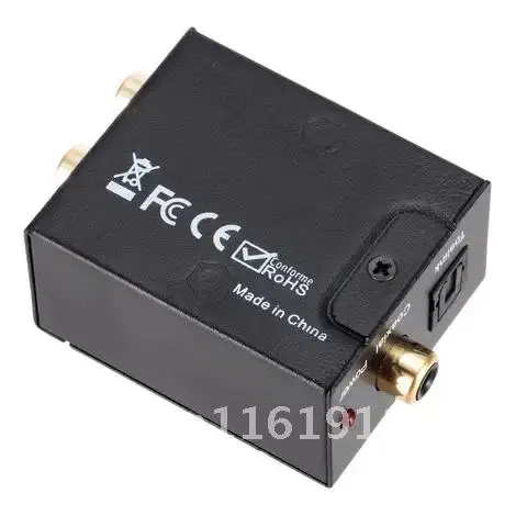 Digital to Analog Audio Converter RCA R/L Coaxial to Analog Adapter DAC Amplifier output Optical Digital Audio SPDIF Grwibeou