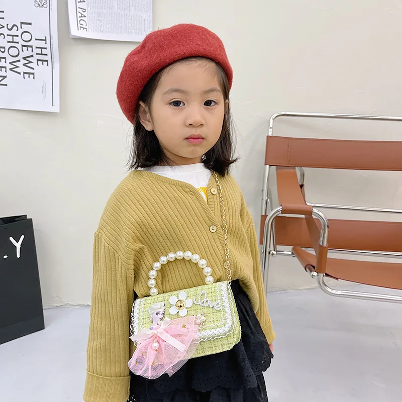 Children Small Square Bag Stylish Princess Handbag Girl Chain Crossbody Bag Kids Backpack Bags for Girl Mochila Infantil Menina