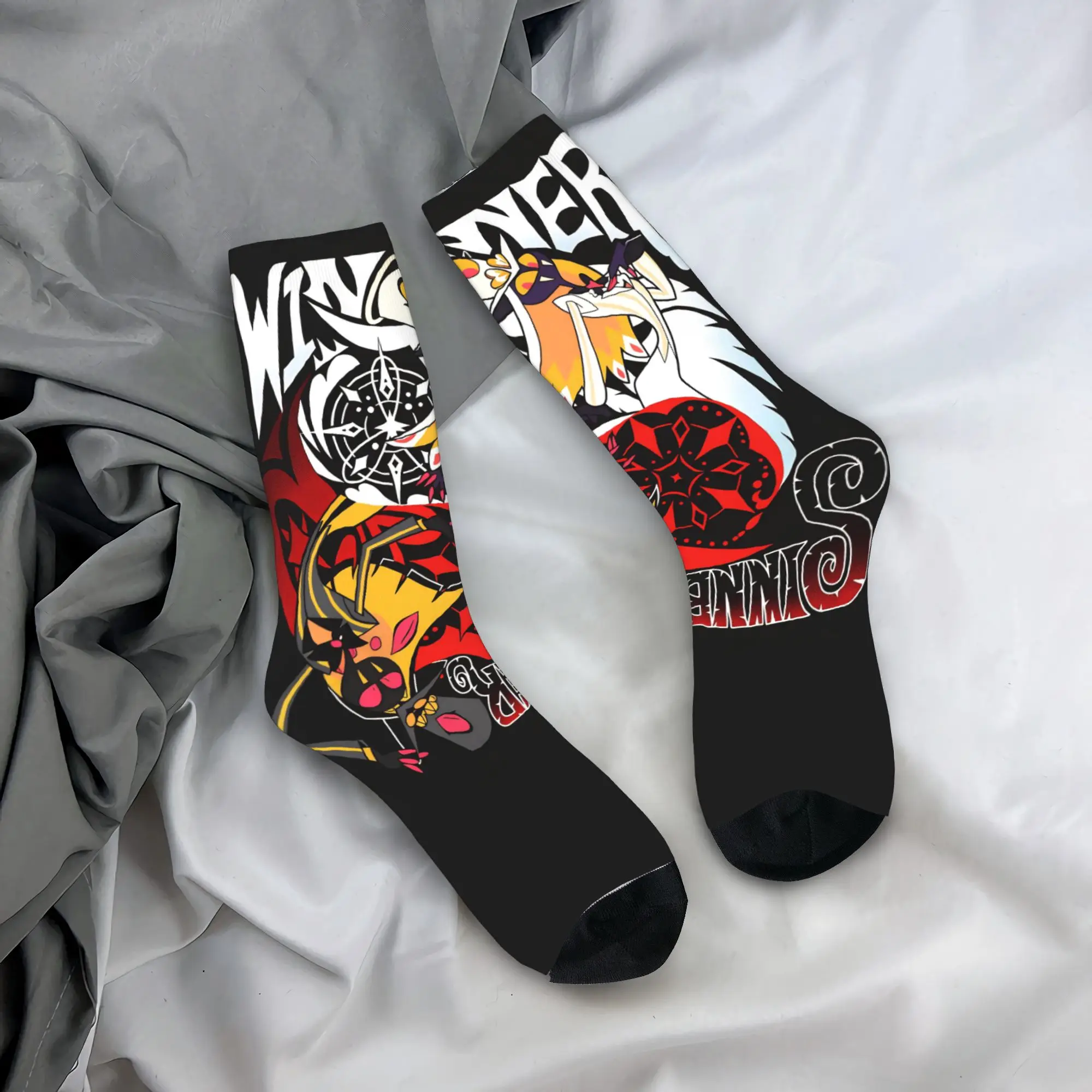 

Funny Anime Hazbined Sir Pentious Duo Socks Graphic Stockings Non Skid Adults Men Socks Soft Winter Kawaii Running Sports Socks