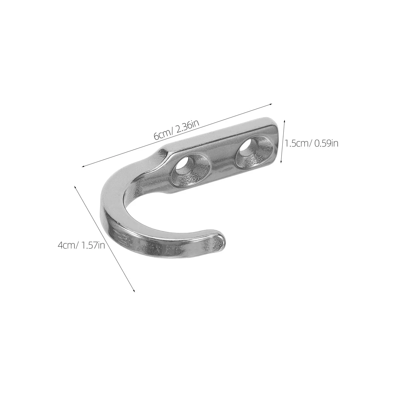 2Pcs Industrial Stainless Steel Wall Mount Hooks Heavy Duty Garage Warehouse Utility Storage Hangers Boat Dock Equipment - view 3