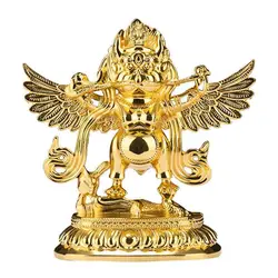 Garuda Buddhist Statue - Handmade Copper Alloy Figurine of the Golden Winged Bird, Protector Deity