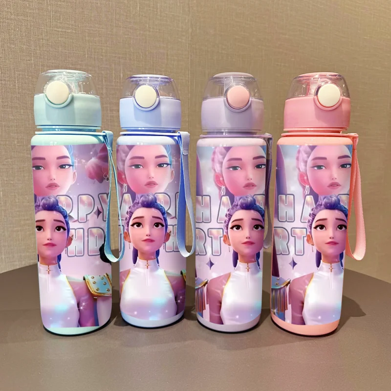 

3D Printed K-Pop Demon Hunters 700ML Drinking Cup Children Gift Sports Water Bottles Leak Proof Plastic Drinking Cup Portable