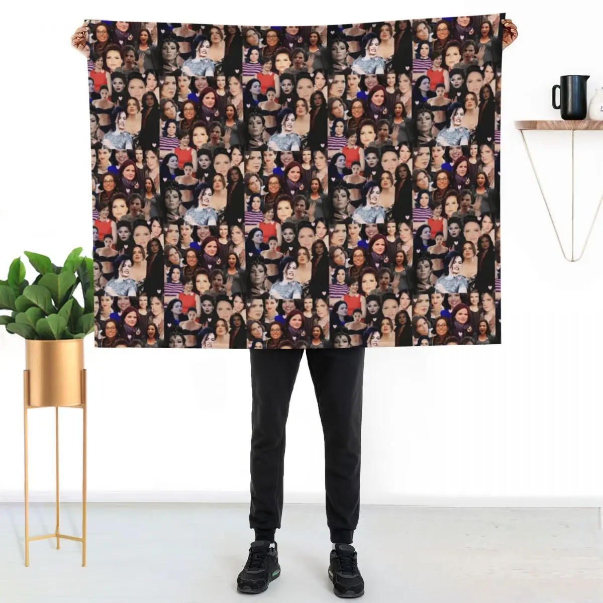 

Lana Parrilla collage Throw Blanket Summer Cool Breathable Blanket for Sleeping