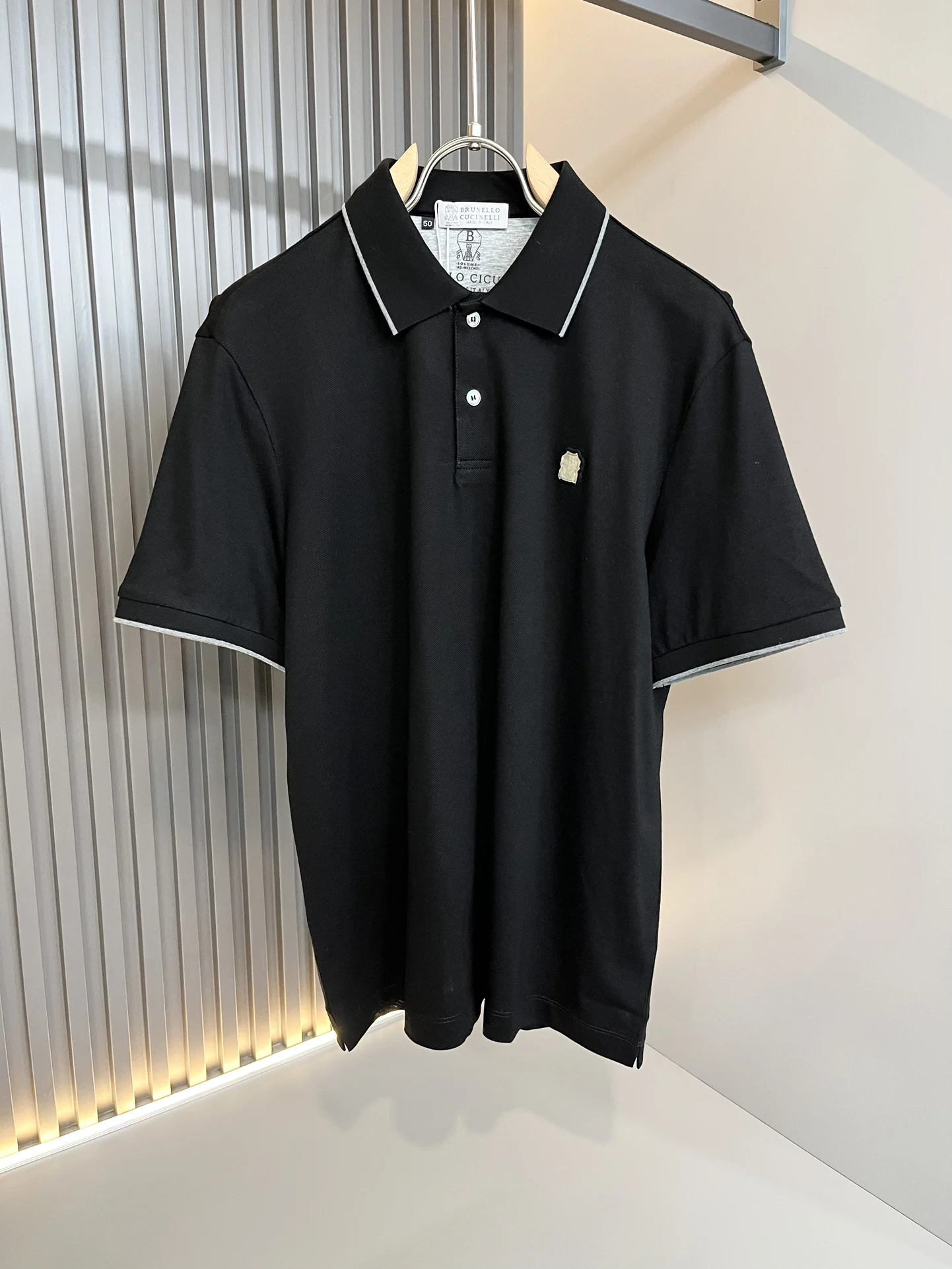 

BILLIONAIRE SIJITONGDANew summer lapel short-sleeved knitted top, selected high-quality fabrics, delicate, soft and comfortable