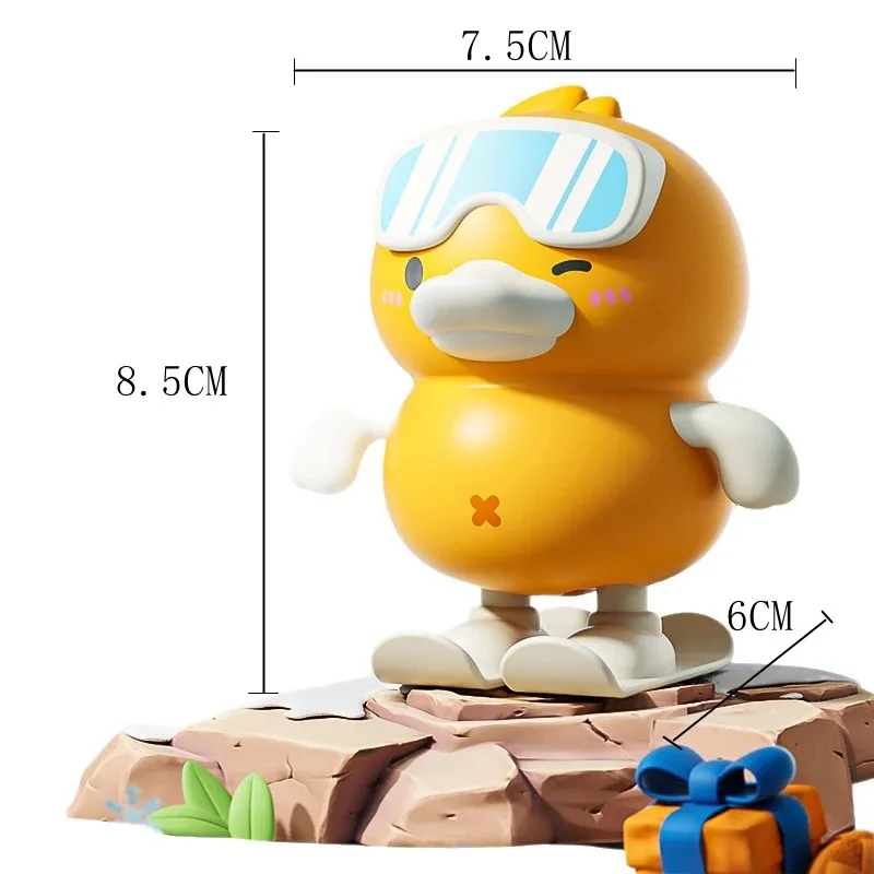 Giocattolo di anatra gialla con meccanismo a orologeria per bambini Giocattolo di puzzle per l'educazione precoce del fumetto Pato da salto Materiale sicuro Formazione Reazione del bambino Abilità di mano
