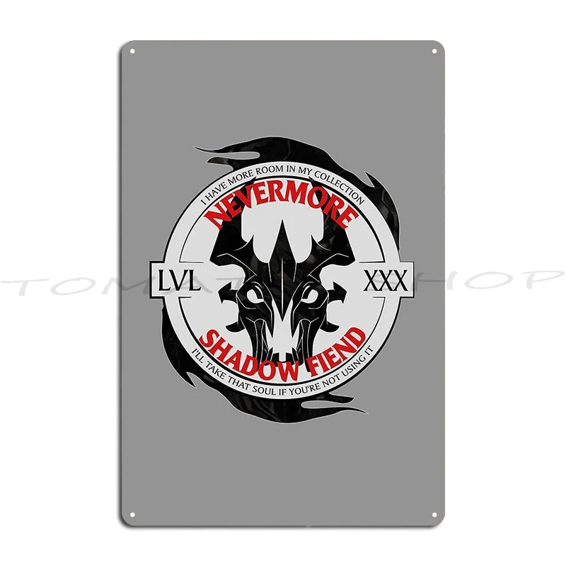 Shadow Fiend Metal Plaque Poster Living Room Personalized Wall Decor Garage Decoration Designing  Tin Sign Poster