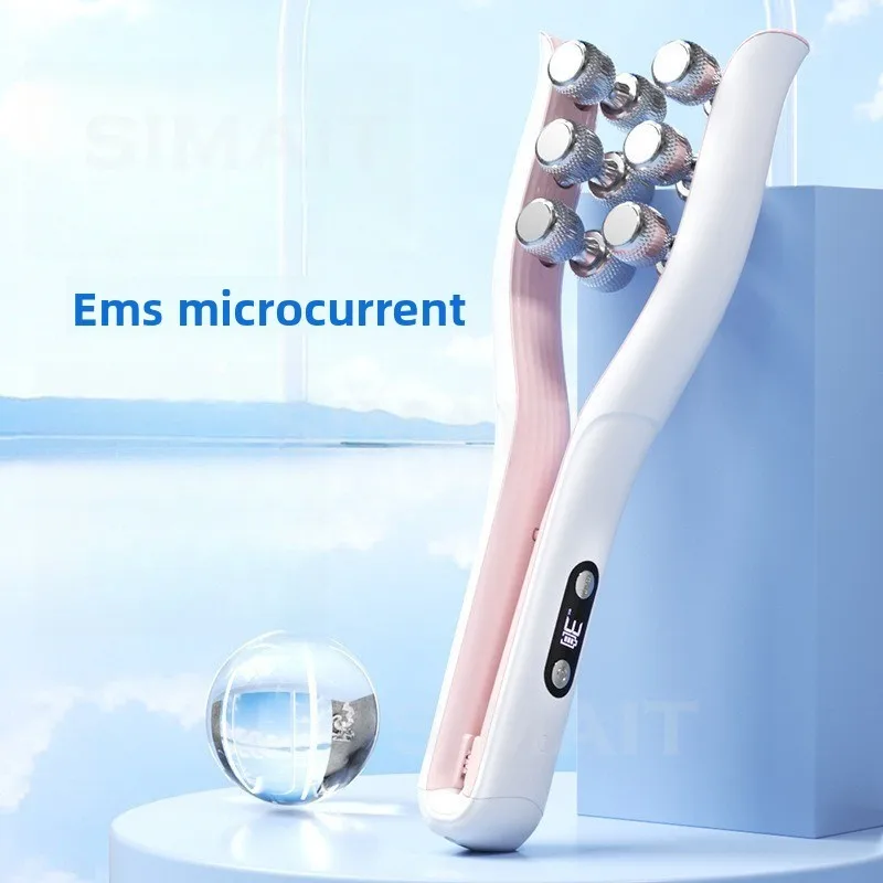 EMS Micro Current Thin Roller Household Stretching Facial Massager