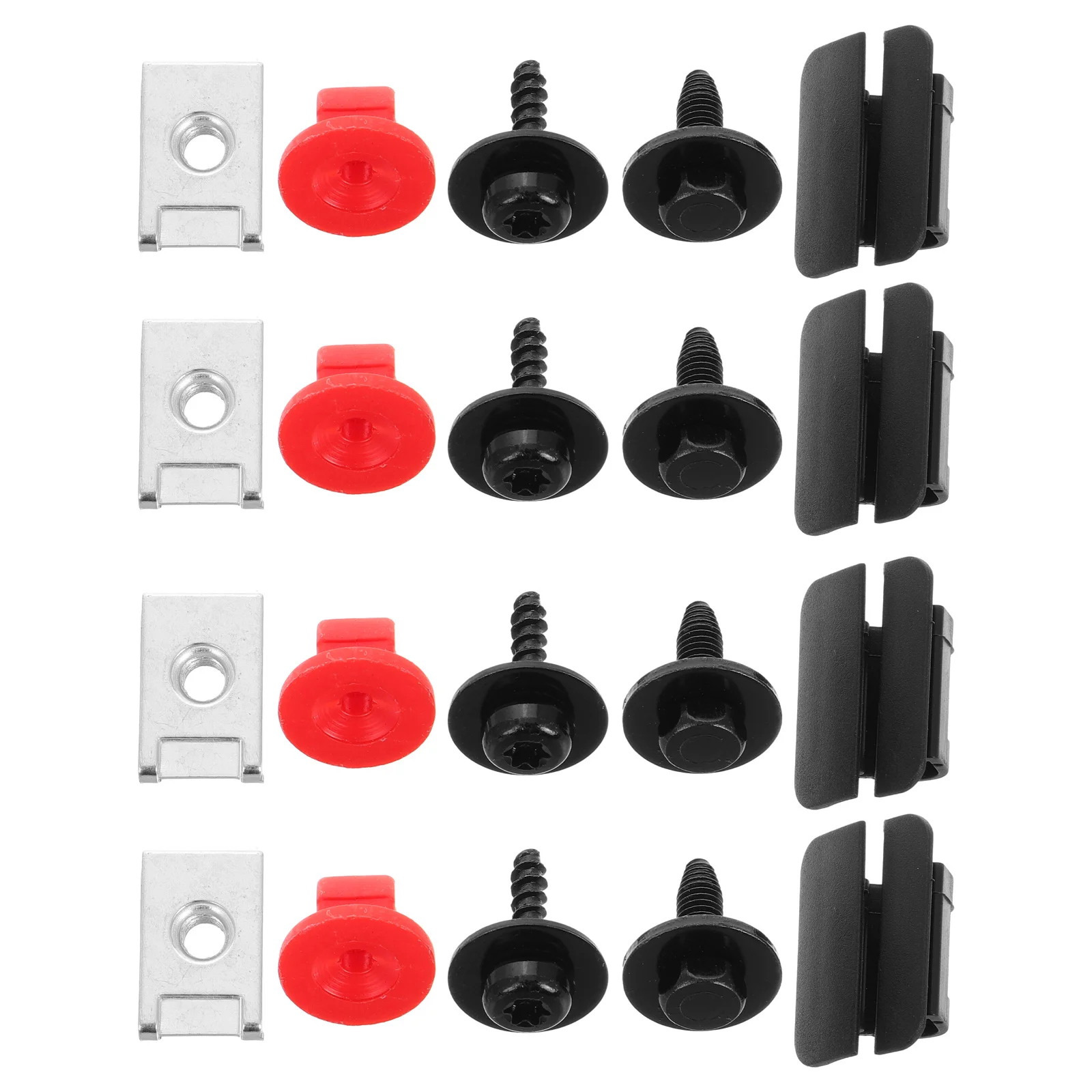 Kit de Instalação de Protetor de Motor para Carro, Protetor de Chassi em Plástico Durável e Metal, Conjunto de Proteção Inclui Parafusos