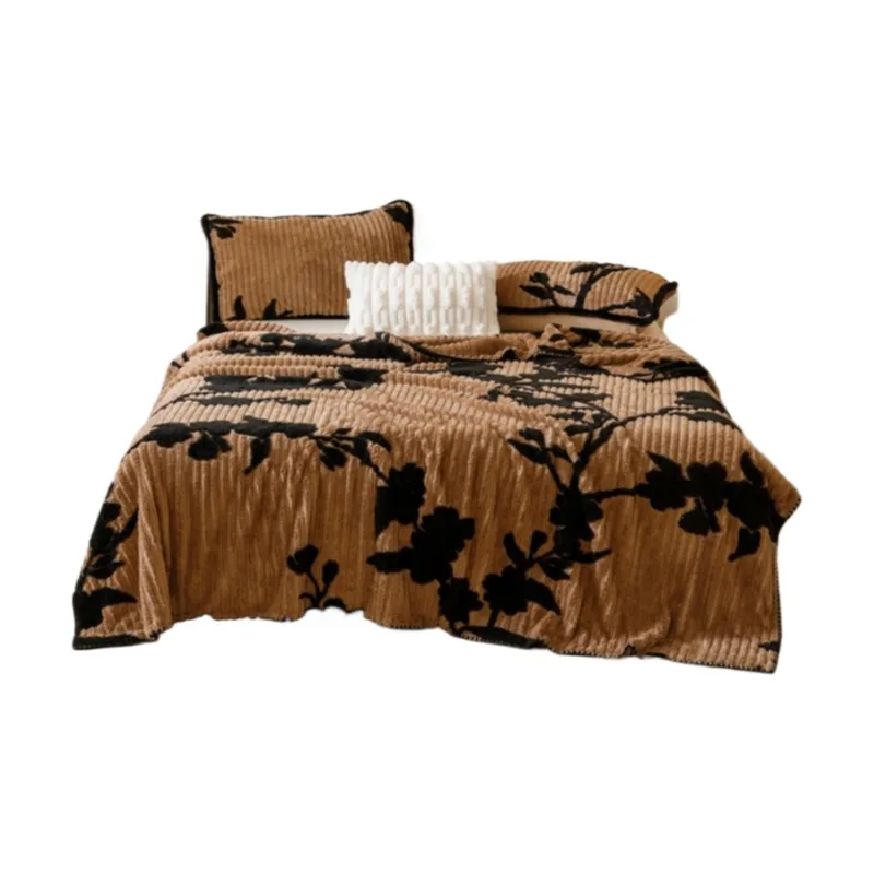 

New Sherpa Milk Fleece Blanket - SingleLayer Soft Throw for Couch Bedspread Bed Cover & Bed Foot Cozy Home Decor