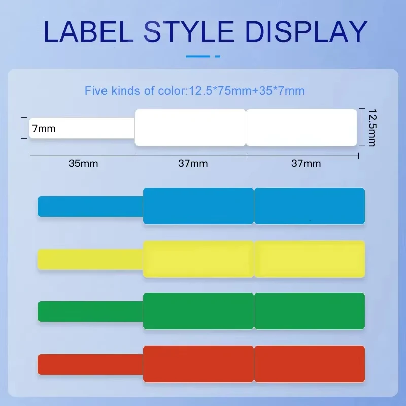 NIIMBOT Color Cable Labels Paper Self-adhesive Thermal Label Sticker For D11 D110 Mini Printer Color Label Tag For Wire Marking