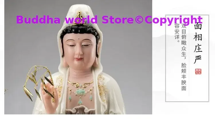 TOP High-grade Avalokitesvara Guan yin buddha statue HOME family Temple Worship Bless Patron saint God bring good luck Asia