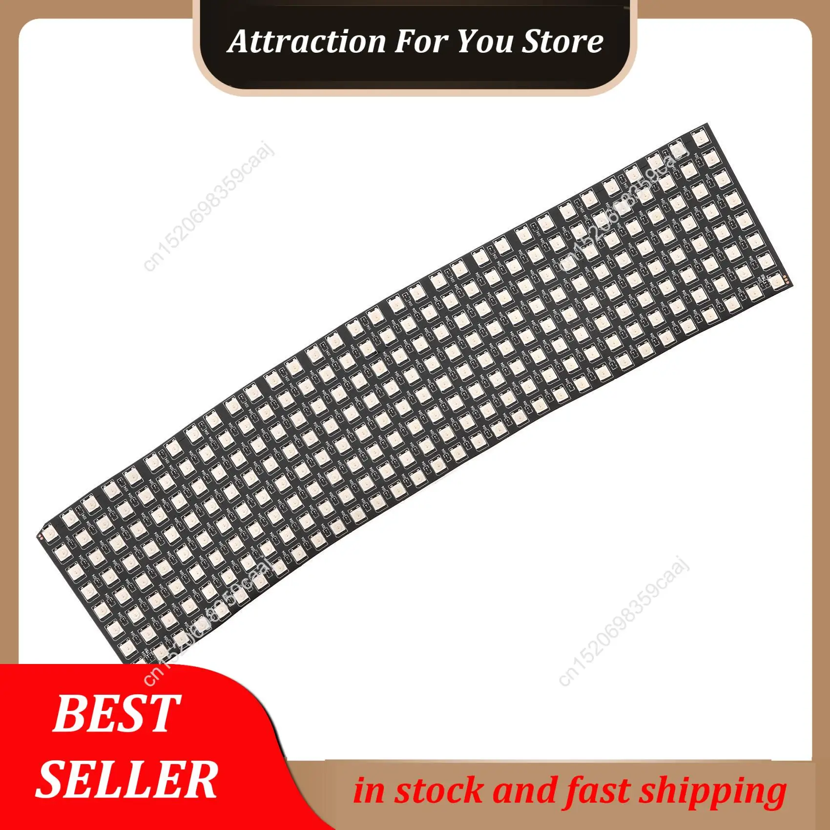 Hot Selling LED Matrix Panel, WS2812B RGB 832 Pixels Digital Flexible Dot Matrix Individually Addressable LED Display Screen