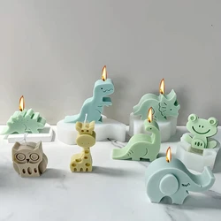 Dinosaur Series Silicone Molds 3D Animal Aromatherapy Candle Plaster Resin Decoration Making  Mold Handmade DIY Gifts