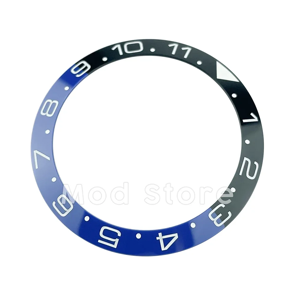 HOT 38MM 12Hours Dual-Time Ceramic Bezel Insert Set For SKX007/009/011 Mod Sloping Design Super C3 BGW9 Lume