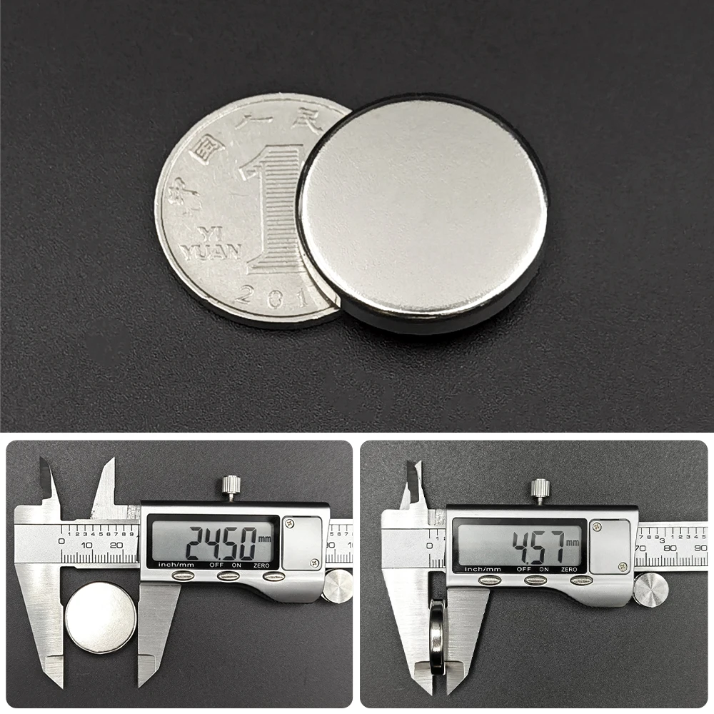 3/5/8/12/15/20 Stück 25 x 5 mm Magnet, 25 mm x 5 mm, rund, superstark, stark, permanent magnetisch, 25 x 5 mm – Detail 7