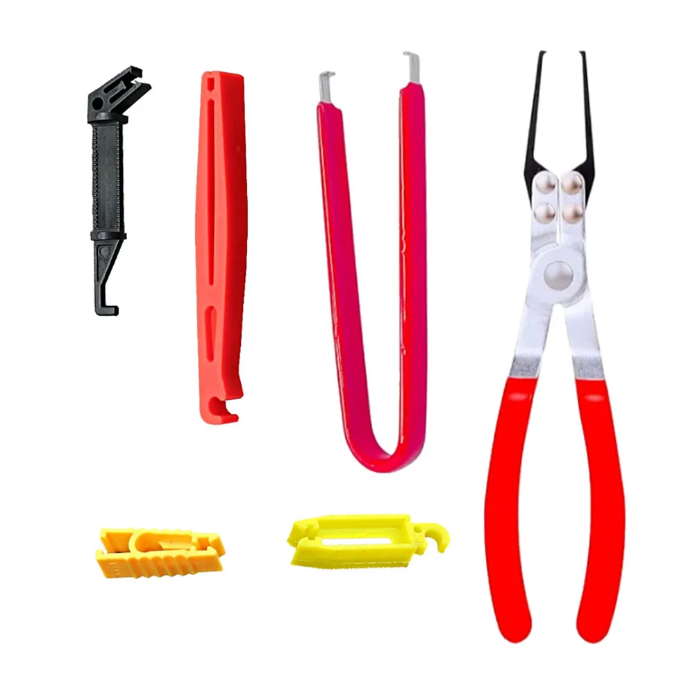 6pcs/set Relay Extractor Pliers With Fuse Puller Tool Relay Disassembly Clamp Fuse Puller For Removing Electrical Relays