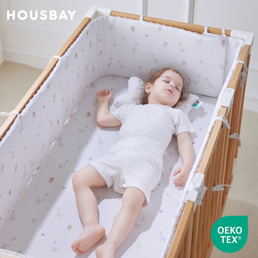 ベビーベッドバンパー冬暖かい厚い180センチ長さ子供用ベビーベッドプロテクター両面使用可能衝突防止クッション