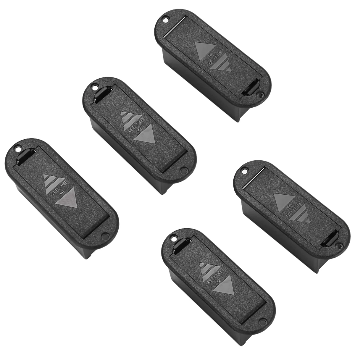 High-end 5pcs 9V Battery Case Holder Cover Box Replacement for Active Guitar Bass Pickup
