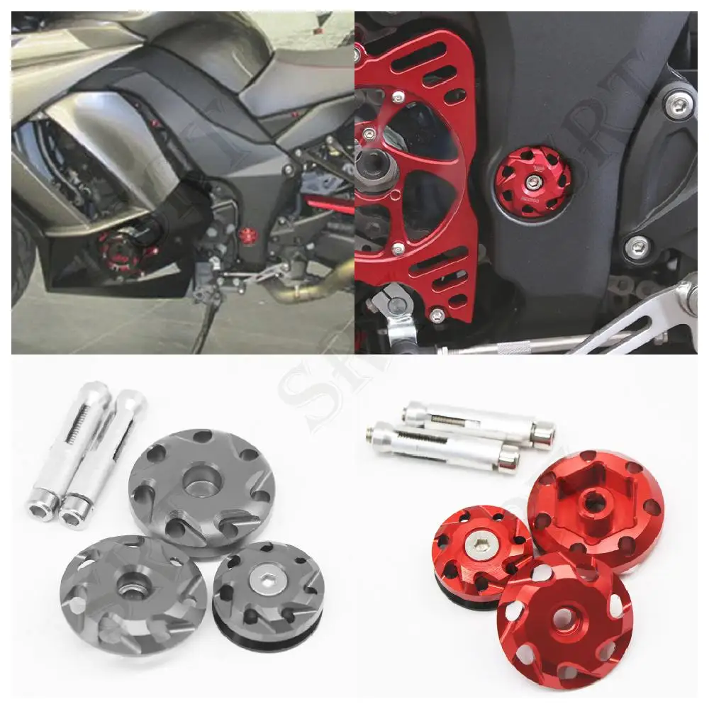 Fit For Kawasaki Ninja 1000 Z1000 SX Motorcycle Accessories Frame Hole Cover Screw Caps Decorate Plugs Kit Z1000ABS 2010-2022