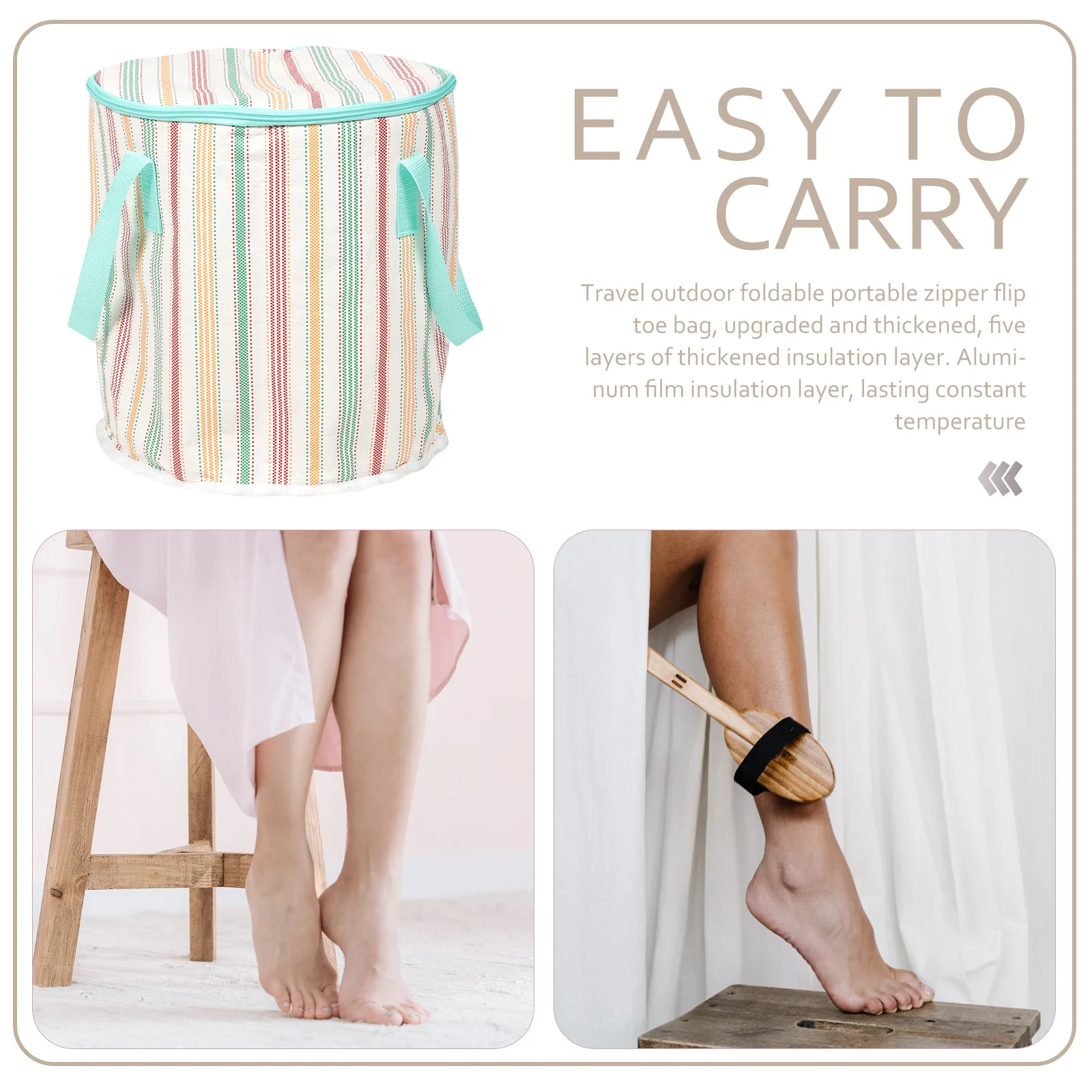 

Portable Foot Bath Bucket Folding Large Capacity Reinforced Sewing Travel Camping Soak Foot Basin Lightweight Home Supplies