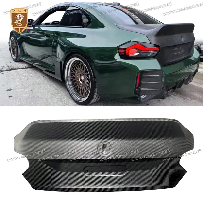 

Dry Carbon Fiber Rear Truck Lid Bonnet Hood Cover For BMW 2 Series M2 G87 Upgrade CSL Style Modified Accessories