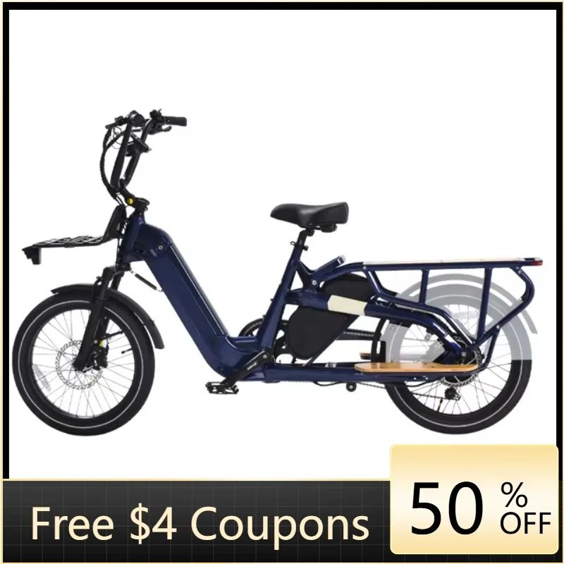 

Rs Long tail cargo electric bicycle Customized factory electric cargo bicycle 250w 750w cargo frame Ebike High quality electric