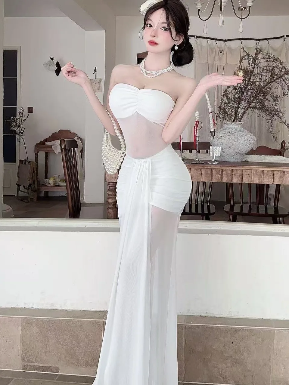 

Сексуальное облегающее платье с бретельками Me, длинное платье с высокой талией, дизайн Svel, осень-зима, мода, Силуэт X-образной формы