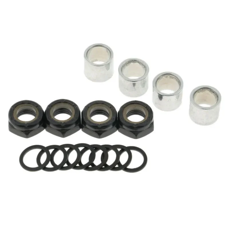 16Pcs Longboard Bearing Spacers Washers Hardware Screws Mounting Bolts Se T Four-wheeled Skateboard Longboard Accessories