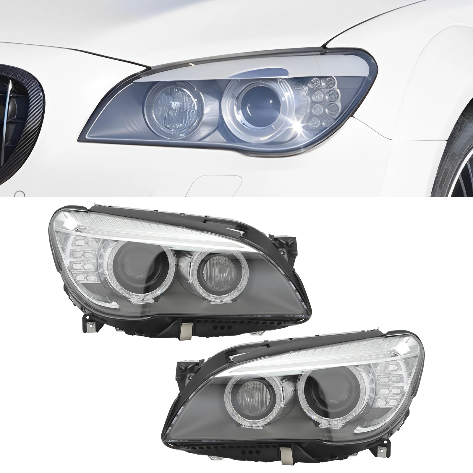 Fari HID sinistro e destro con AFS per BMW Serie 7 F01 F02 13-15