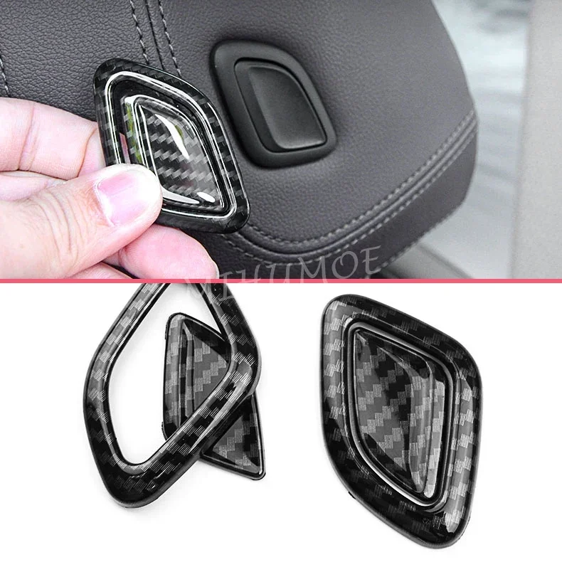 

Для BMW X4 G02 X3 G01 2018 2019 2020 2021 2022 углеродное волокно, подголовник переднего сиденья, регулировка переключателя, крышка