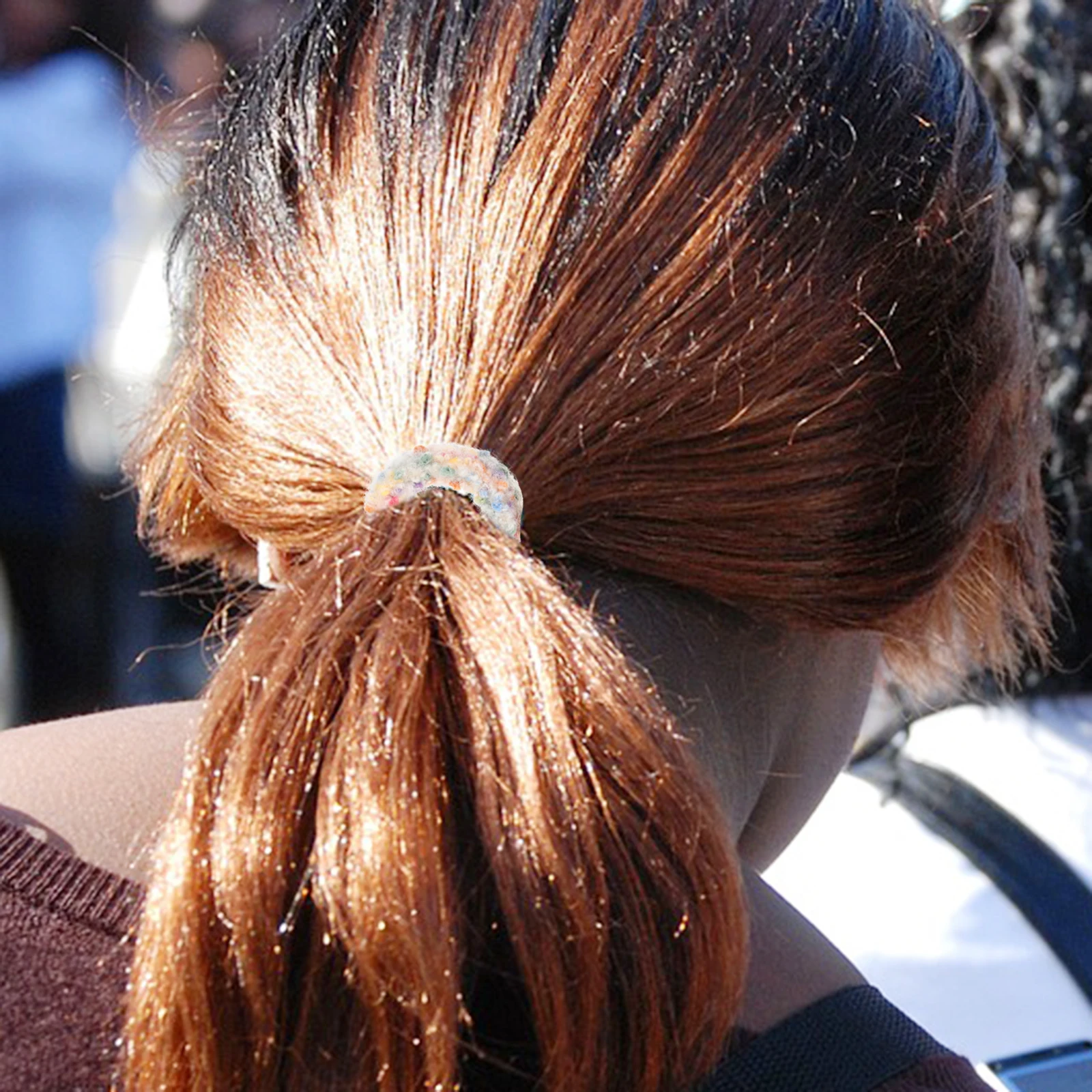 

5 шт. эластичный держатель для хвоста, нечеткие резинки для волос для девочек, тканевые завязки, женские украшения для прически, повседневная вечеринка, практичные