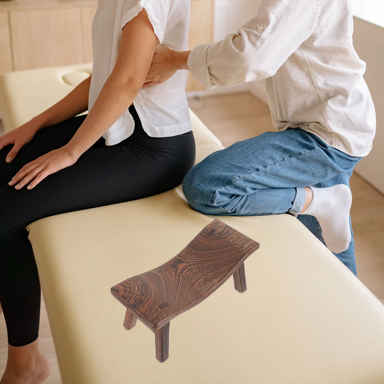 

Wooden Neck Smooth Spine Leg Lower Back Pain Pillow Between Legs For Sleeping Relief Massage Cervical Wing Shape Under Knee