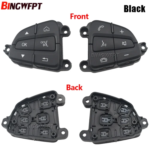 Imagen 2 del producto 1 par de botones de interruptor de Control de volante de Color negro/Moka para BENZ C GLC clase W205 W253 A 0999050200   A 0999050300