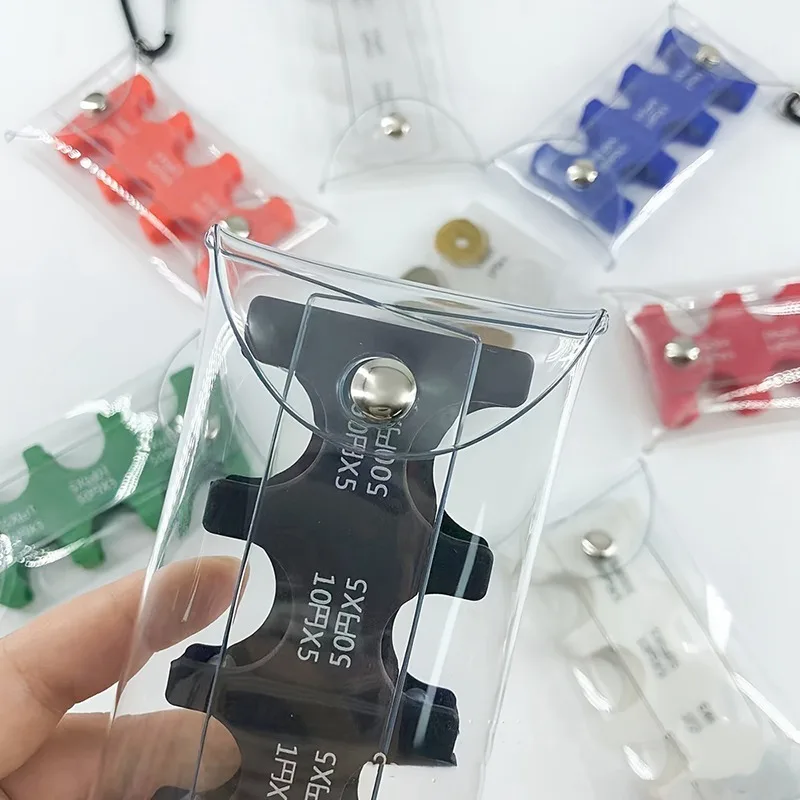 Colorful Portable Coin Clip Organizer Small Wallet For Japanese Currency Loss Prevention Travel Transparent Card Case Minimalism