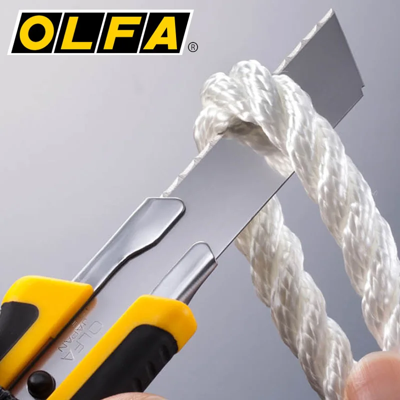 3 عبوات يابانية OLFA LWB-3B 18 مم، شفرة قطع مموجة مضادة للانزلاق، حادة ومتينة، تستخدم لقطع الخشب وأنابيب المياه والرغوة #4