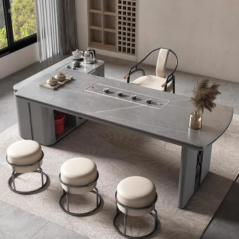L Shape Luxury Executive Desk Asthetic Drawers Drawers Bureaux Computer Desk Work Luxury Furniture Office