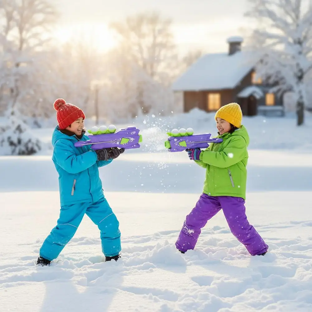 Schneeballpistole für den Außenbereich, Schneeklammerwerfer, Schneeballspielzeug, Schneeballpistole, Kinderspielzeug