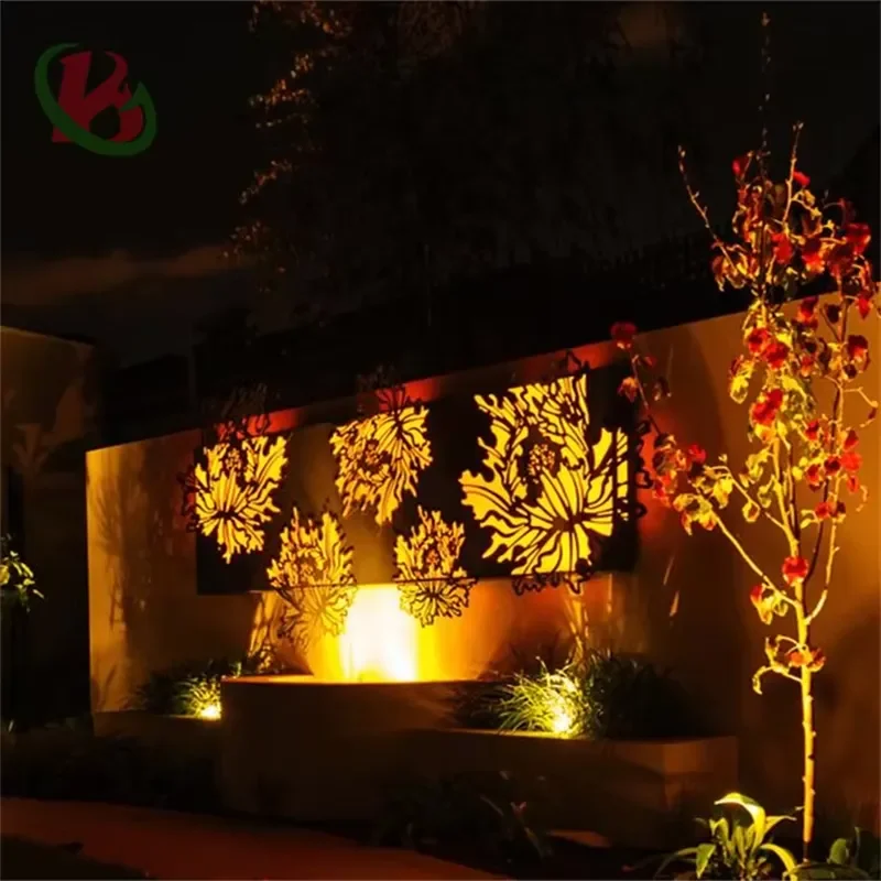 Corten Steel Outdoor Led Light Box Low Cost Customized Light Box Home Decoration