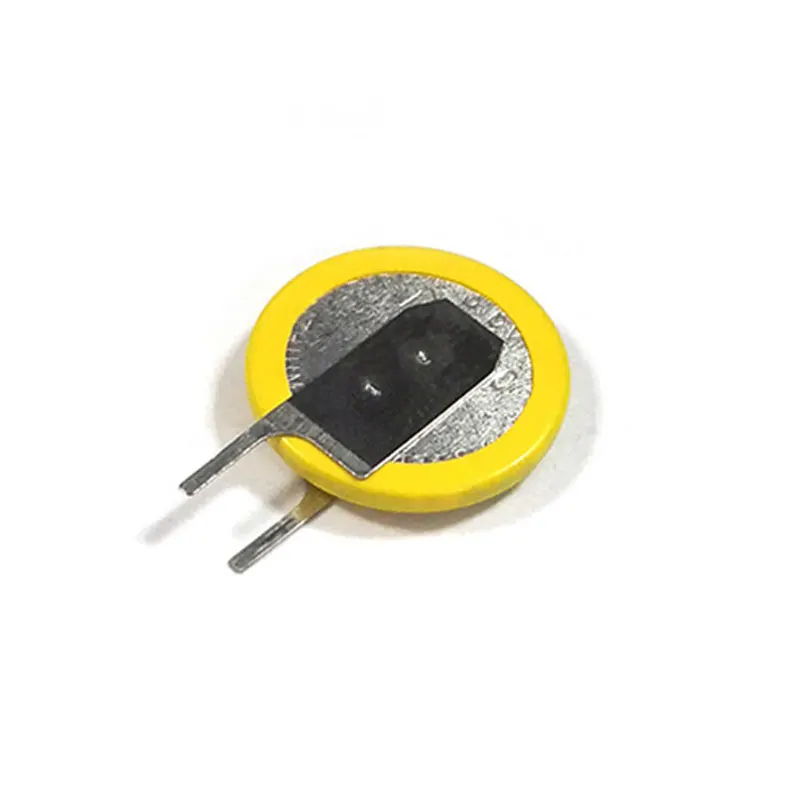 2pcs CR1220 3V 충전식 배터리 1220 리튬 이온 배터리 자동차 원격 제어 타이머 스마트 카드에 대 한 수직 용접 핀