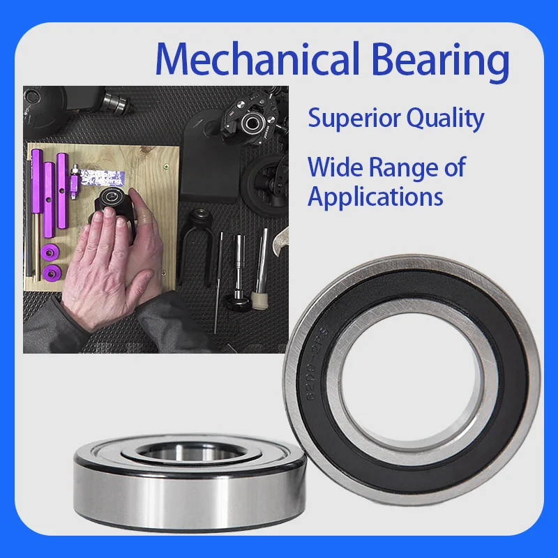 Rodamientos de bolas, diámetro de 1/2 pulgada, 1-1/8 "OD, sellos de goma duales, funcionamiento de poco ruido para herramientas eléctricas, bicicletas, electrodomésticos, maquinaria pequeña