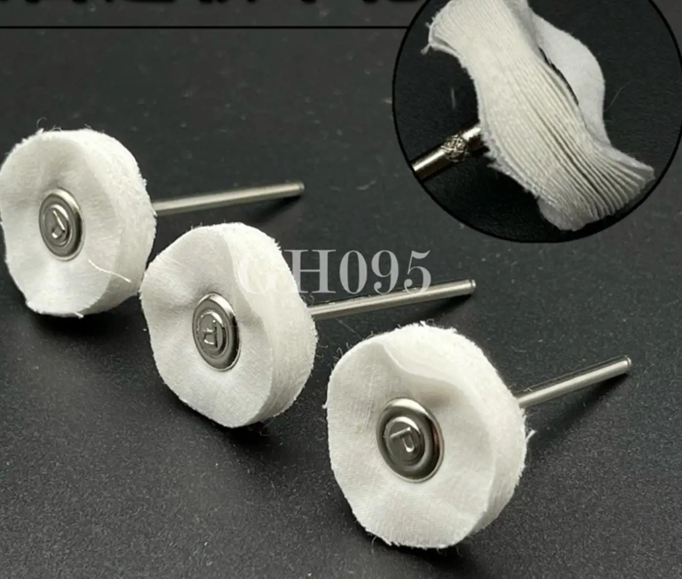 100PCS Cotton Thread Polishing Brush Buffing Wheel for Jewelry Grinding Dremel Rotary Tool