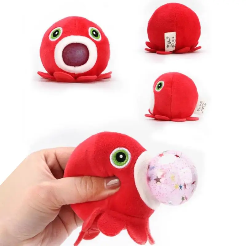 Squeeze Fidget Toys Cute Cartoon Bubble Spitting Sea Creatures Sensory Fidget Toys Squeeze Ball Toys Slow Rising Toy Funny Relax