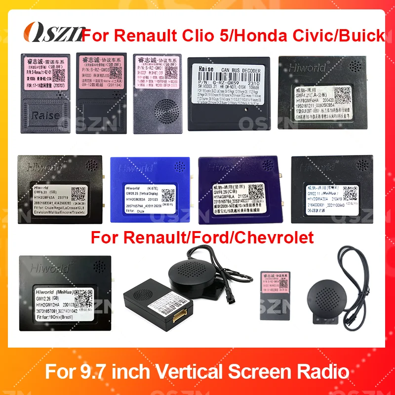 

QSZN Car radio Canbus Box For Chevrolet Cruze 9.7inch/ For Buick 2009-2014 old Excelle 9.7inch radio Wiring Harness Power Cable