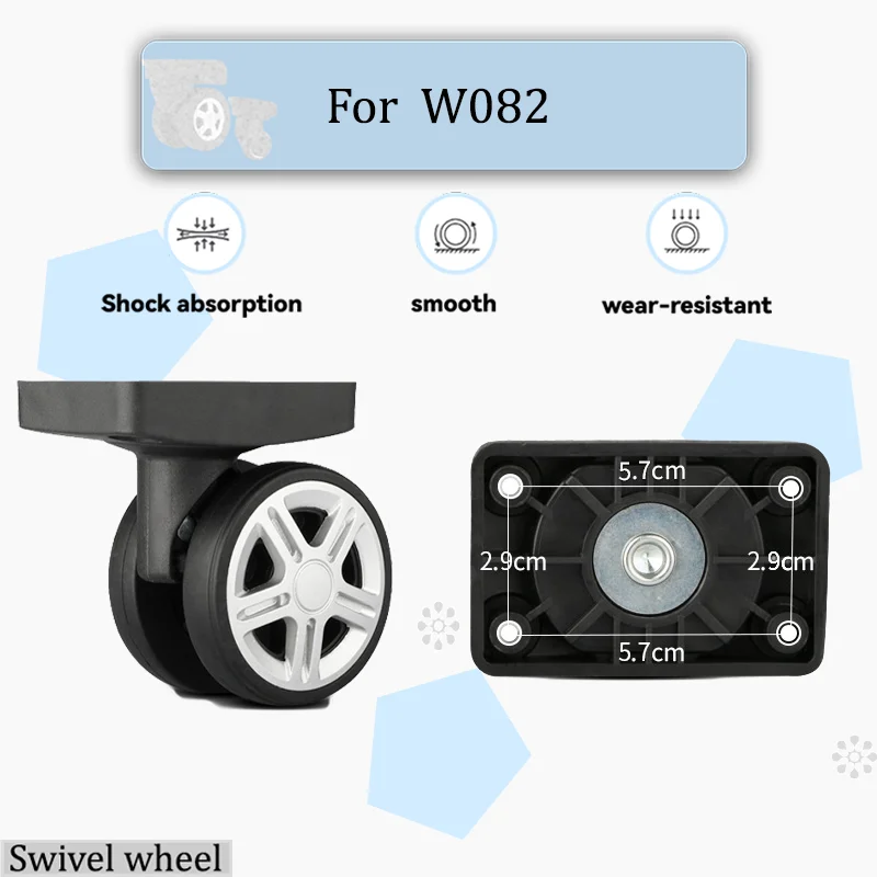 

For W082 Universal Luggage Replacement Wheel - High-Quality Swivel Castor Repair Parts Specifically Designed for Replacing Wheel