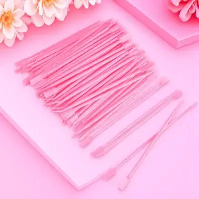 

100pcs Eyelash Lift Tool Thick Pointed End Design Heat Resistant Lightweight Plastic Lash Extension Pick Stick Eyelash Grafting