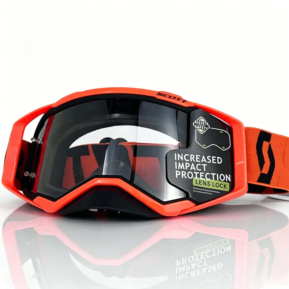 Motorradbrille HD-Linse UV400-Schutz Motocross-Brille MTB ATV winddicht staubdicht Outdoor-Fahrradbrille für Herren